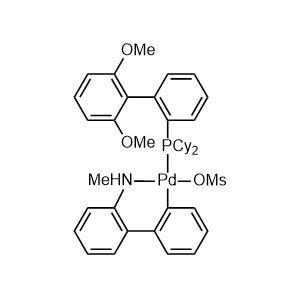 甲磺酸(2-二環己基膦-2',6'-二甲氧基-1,1'-聯苯基)(2'-甲氨-1,1'-聯苯-3-基)鈀(II)二氯甲烷絡合物