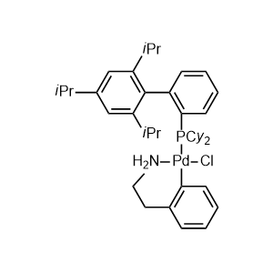 氯(2-二環己基膦基-2',4',6'-三異丙基-1,1'-聯苯)[2-(2-氨基乙基苯基)]鈀(II)