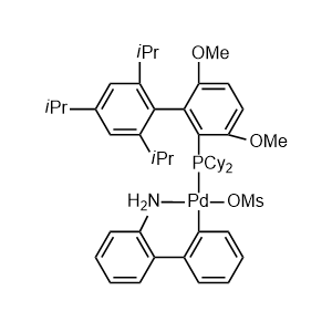 甲磺酸(2-二環己基膦基-3,6-二甲氧基-2',4',6'-三異丙基-1,1'-聯苯)(2-氨基-1,1'-聯苯-2-基)鈀(II)