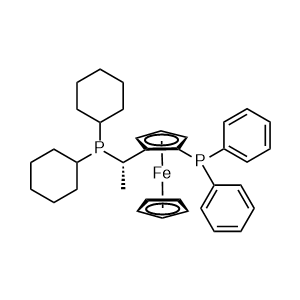 (S)-(+)-1-[(R)-2-(二苯基膦)二茂鐵]乙基二環已基膦