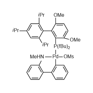 甲磺酸(2-二叔丁基膦-2',4',6'-三異丙基-3,6-二甲氧基-1,1'-聯苯)(2'-甲胺基-1,1'-聯苯-2-基)鈀(II) 